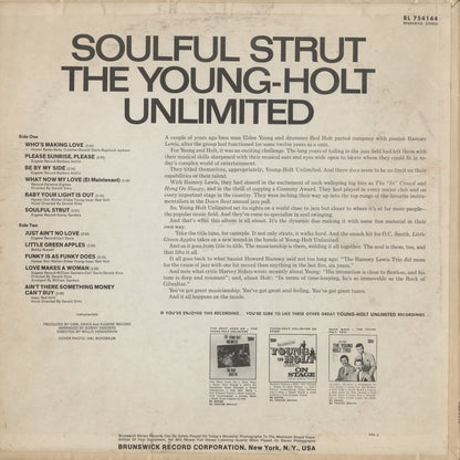 Young Holt Unlimited / ヤング・ホルト・アンリミテッド / Soulful Strut (BL 754144)