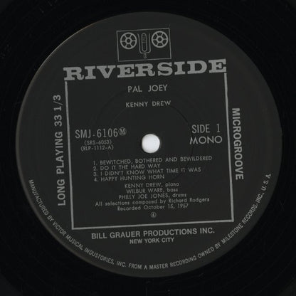 Kenny Drew / ケニー・ドリュー / Pal Joey (SMJ-6106M)