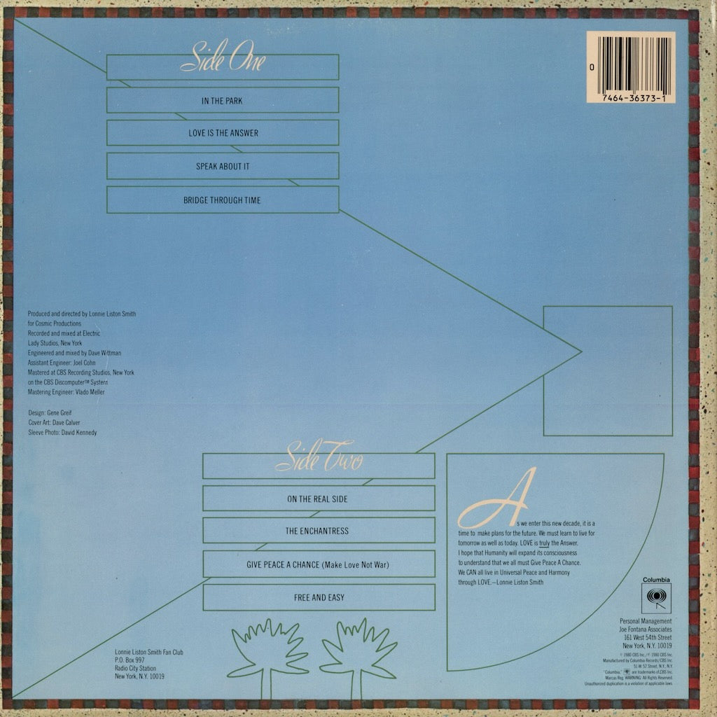 Lonnie Liston Smith - Love Is The Answer (JC36373) 1980 US Columbia｜中古LP
