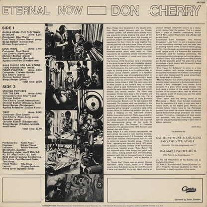 Don Cherry / ドン・チェリー / Eternal Now (AN 7034)
