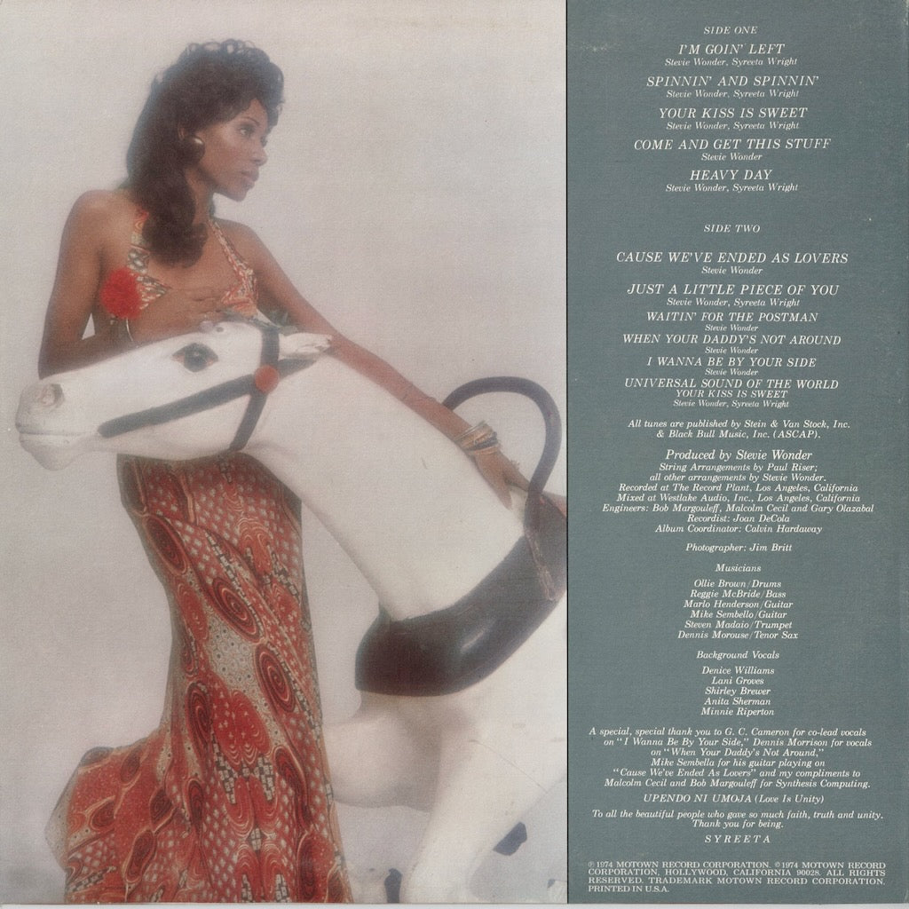 Syreeta - Stevie Wonder Presents Syreeta (M6-808S1) LP 1974 US Motown｜中古LP