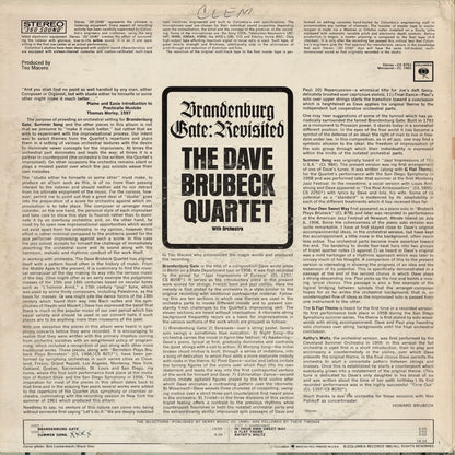 The Dave Brubeck Quartet / デイヴ・ブルーベック / Brandenburg Gate: Revisited (CS 8763)