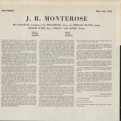 J.R. Monterose – J.R. Monterose (BLP 1536) LP 1972 US Blue Note | 中古LP
