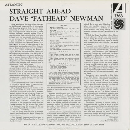Dave Fathead Newman - Straight Ahead (AMJY 1366) 1992 JPN Atlantic｜中古LP