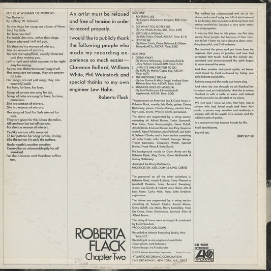 Roberta Flack – Chapter Two (SD 1569) LP 1970 US Atlantic｜中古LP