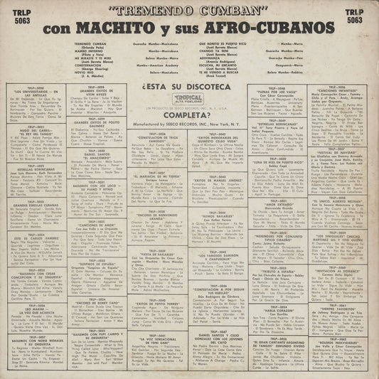 Machito Y Sus Afro-Cubanos - Tremendo Cumban (TRLP 5063) LP 1970’s US Tropical｜中古LP