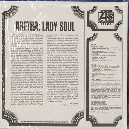 Aretha Franklin / アレサ・フランクリン / Lady Soul (SD 8176)