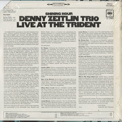 Denny Zeitlin - Shining Hour - Live At The Trident (CS 9263) 1970's US Columbia｜中古LP 未開封シールド