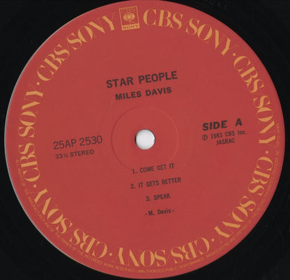Miles Davis - Star People (25AP 2530) 1983 JPN CBS/Sony｜中古LP