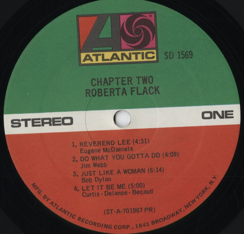 Roberta Flack – Chapter Two (SD 1569) 1970 US Atlantic｜中古LP