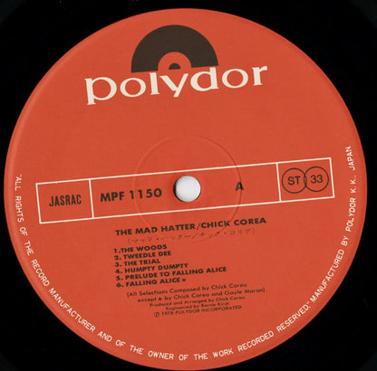 Chick Corea / チック・コリア / The Mad Hatter (MPF 1150)