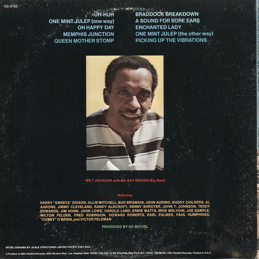 Milt Jackson - Memphis Jackson (AS-9193) 1970 US Impulse｜中古LP