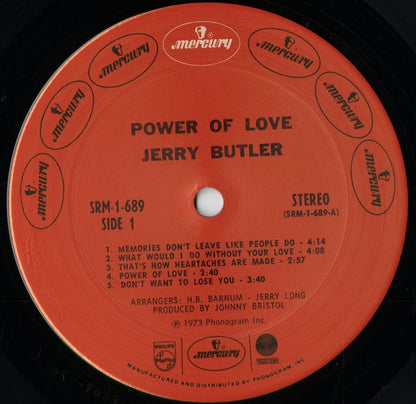 Jerry Butler - Power Of Love (SRM-1-689) 1973 US Mercury｜中古LP