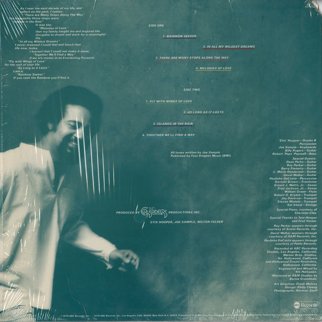 Joe Sample - Rainbow Seeker (AA-1050) 1978 US ABC｜中古LP