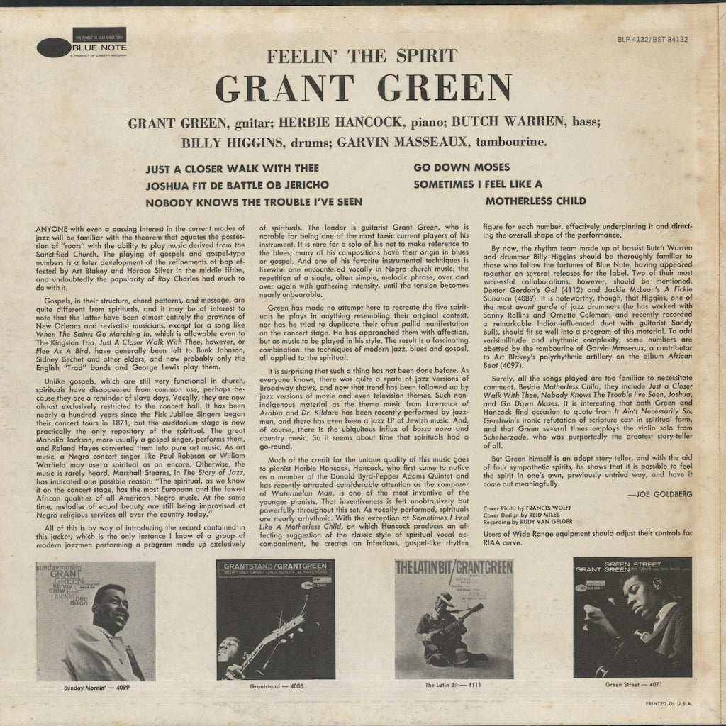 Grant Green / グラント・グリーン / Feelin' The Spirit