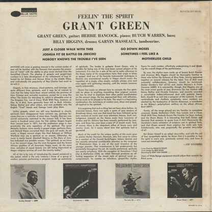 Grant Green / グラント・グリーン / Feelin' The Spirit (BST84132)