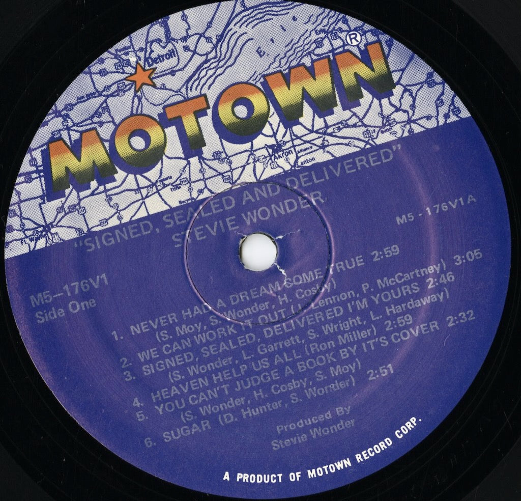 Stevie Wonder - Signed Sealed & Delivered LP 1981 US Motown ソウル