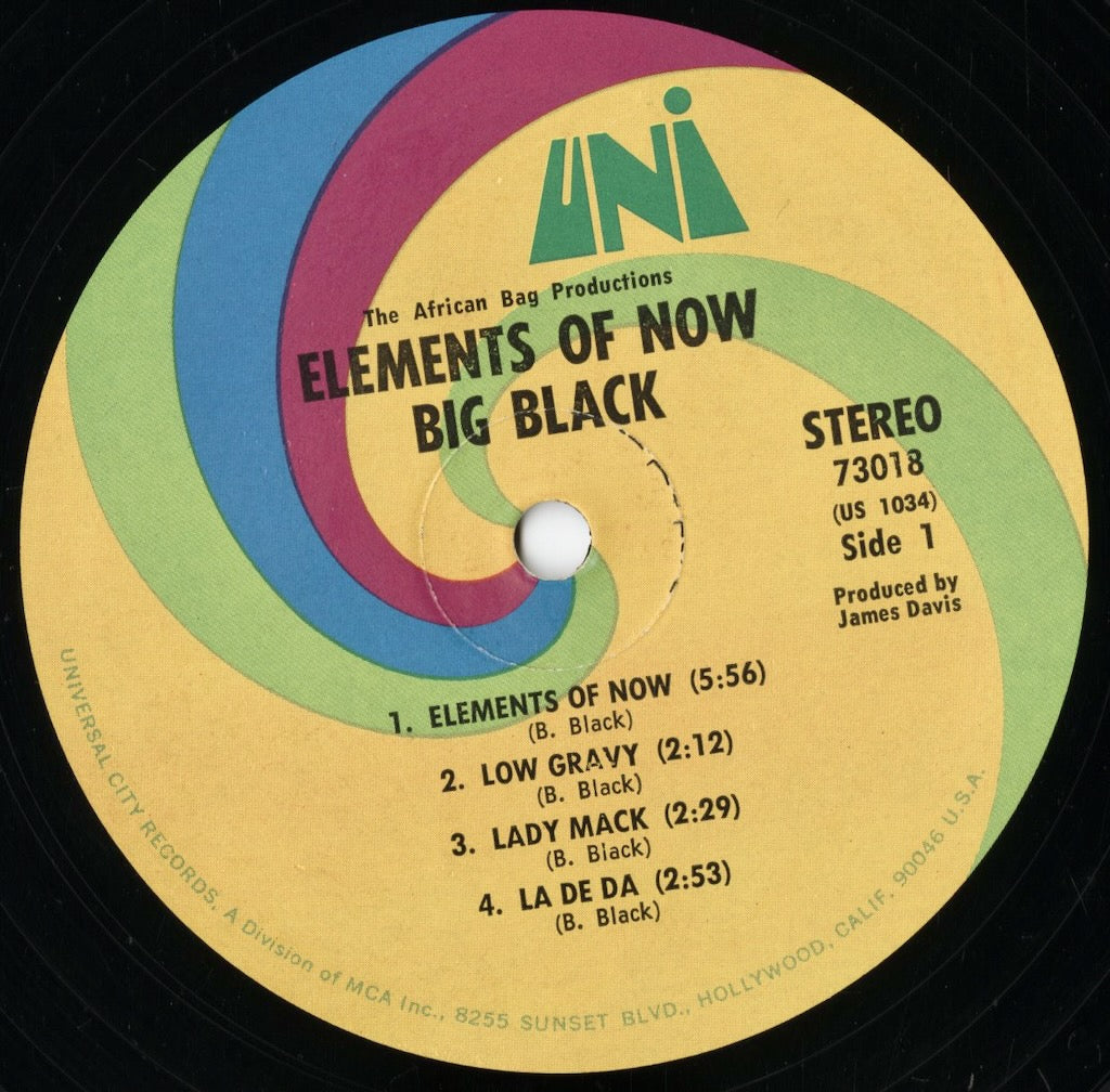 Big Black - Elements Of Now! (73018) LP 1968 US UNI｜中古LP
