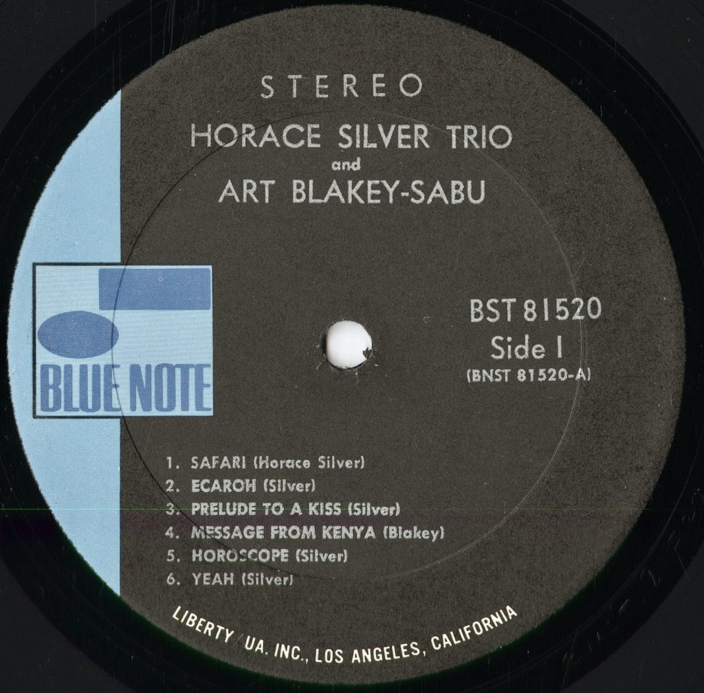 Horace Silver - Horace Silver Trio (BST 81520) 1970 US Blue Note｜中古LP