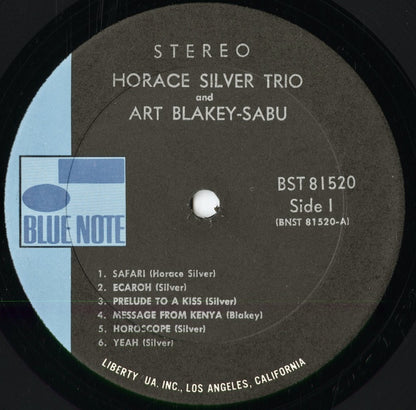 Horace Silver - Horace Silver Trio (BST 81520) 1970 US Blue Note｜中古LP