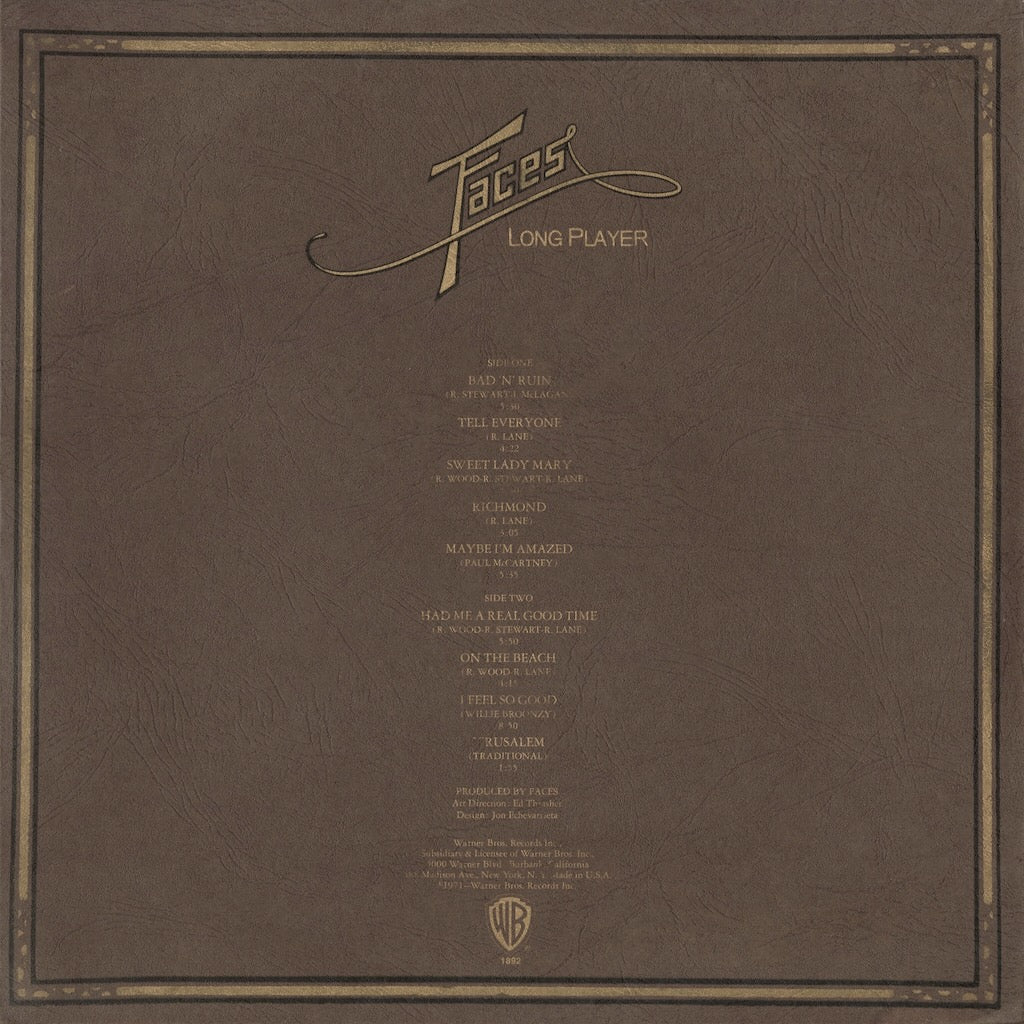 Faces / フェイセズ / Long Player (WS 1892)