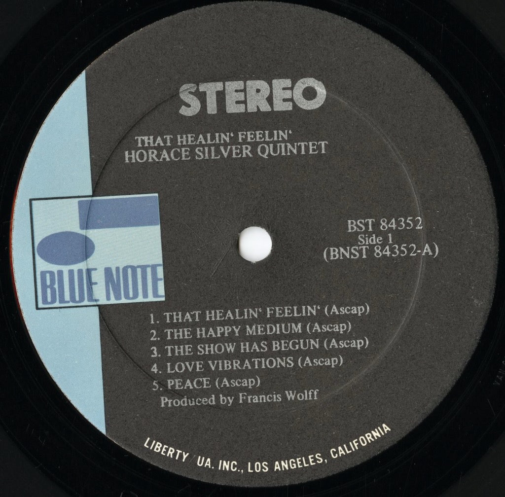 Horace Silver / ホレス・シルヴァー / That Healin' Feelin' (BST 84352)