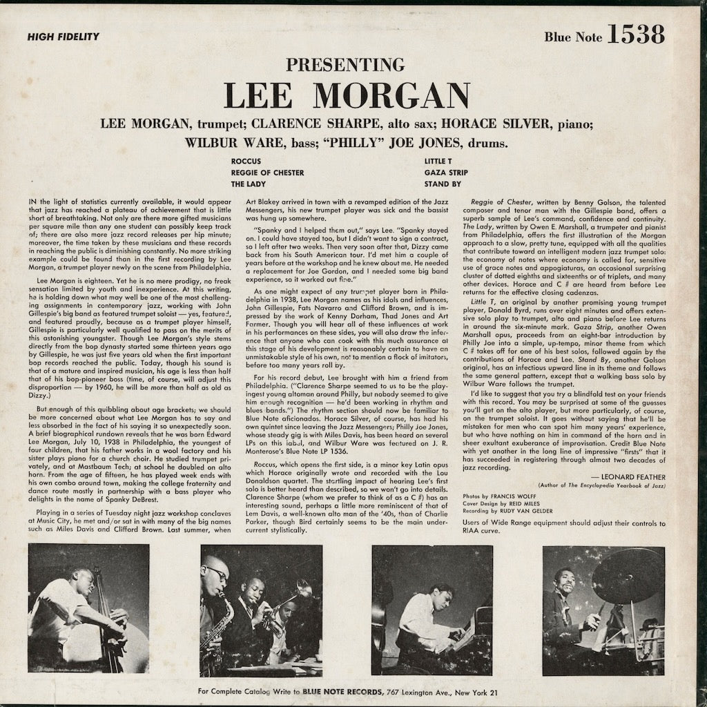 Lee Morgan / リー・モーガン / Indeed! (BLP 1538) 1972 US UA MONO