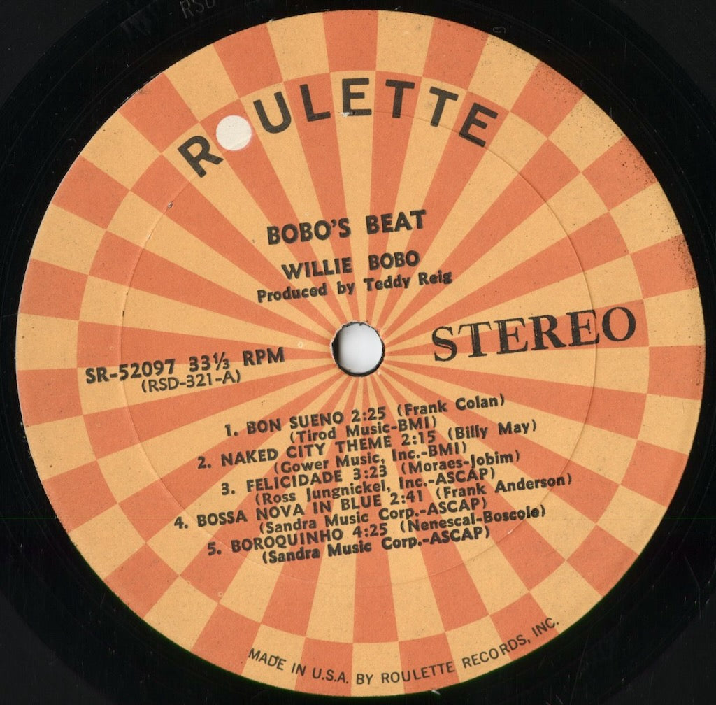 Willie Bobo - Bobo's Beat (SR 52097) 1963 US Roulette｜中古LP