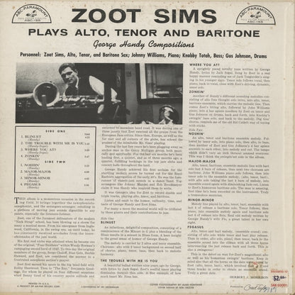 Zoot Sims / ズート・シムズ / Plays Alto, Tenor And Baritones (ABC-155)