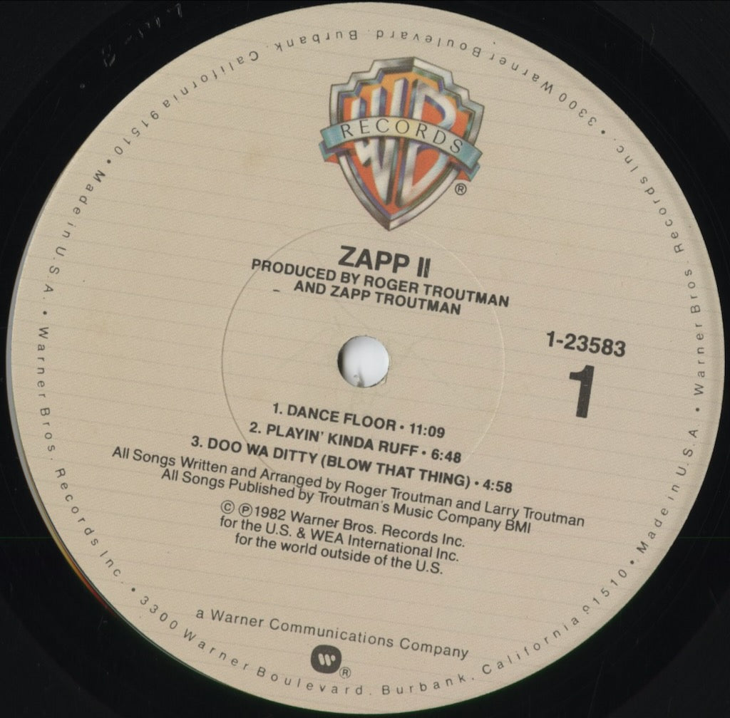 Zapp - Zapp II (1-23583) 1982 US Warner Bros｜中古LP