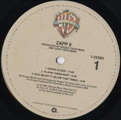Zapp - Zapp II (1-23583) 1982 US Warner Bros｜中古LP