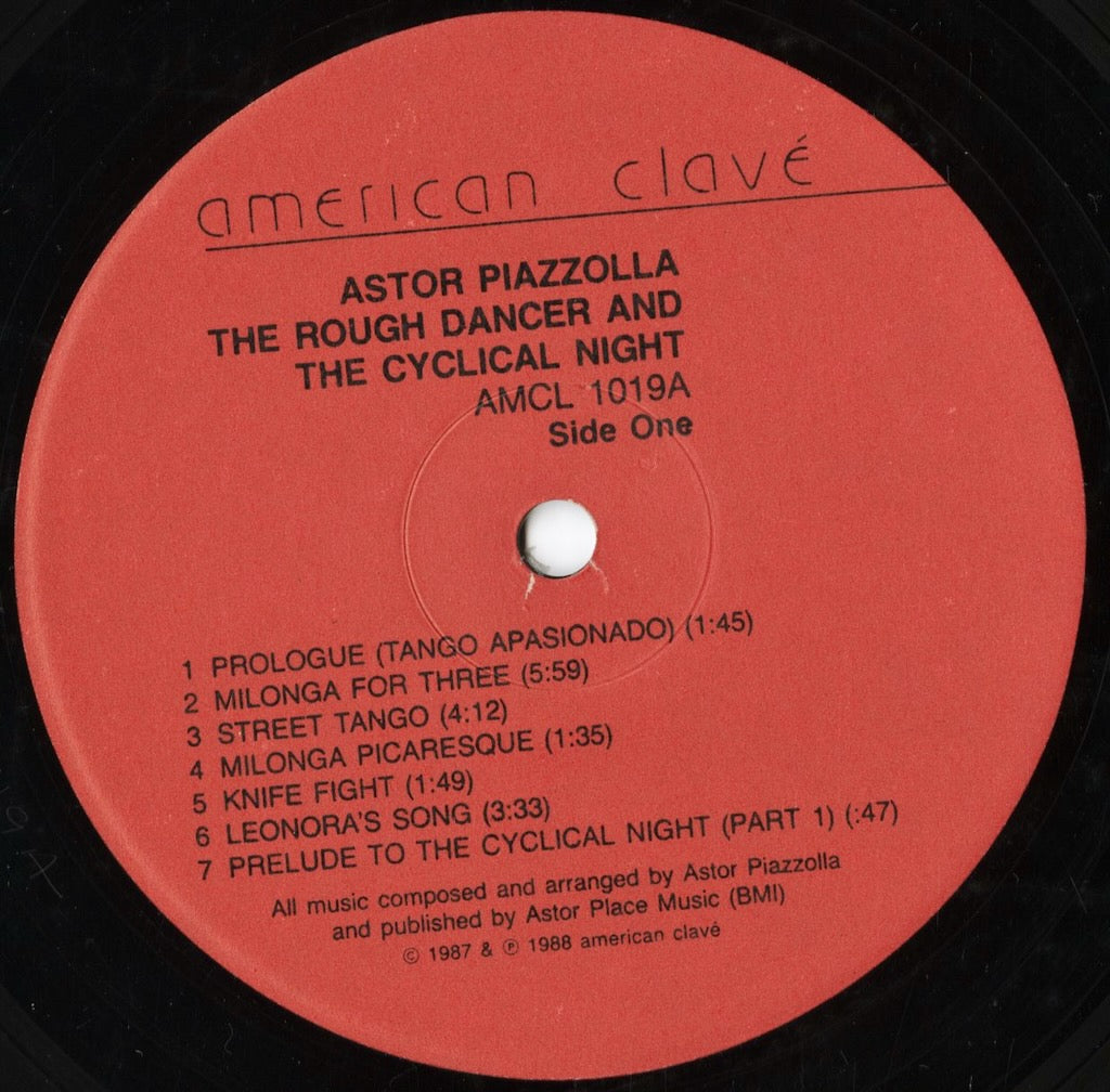 Astor Piazzolla – The Rough Dancer And The Cyclical Night (Tango Apasionado) (AMCL 1019) LP 1988 US American Clave | 中古LP