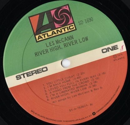 Les McCann – River High, River Low (SD 1690) LP 1976 US Atlantic｜中古LP