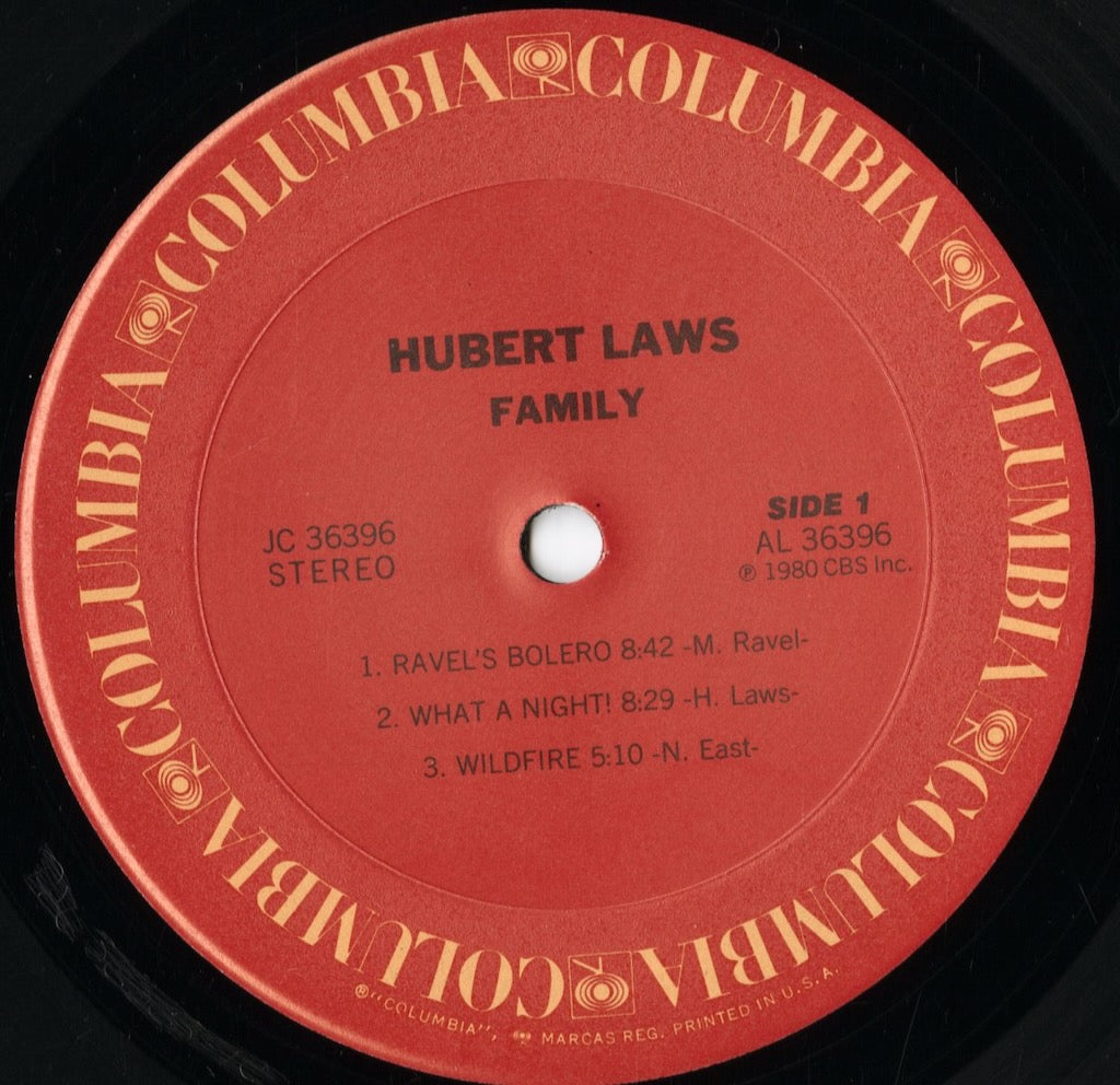 Hubert Laws - Family (JC36396) 1980 US Columbia｜中古LP