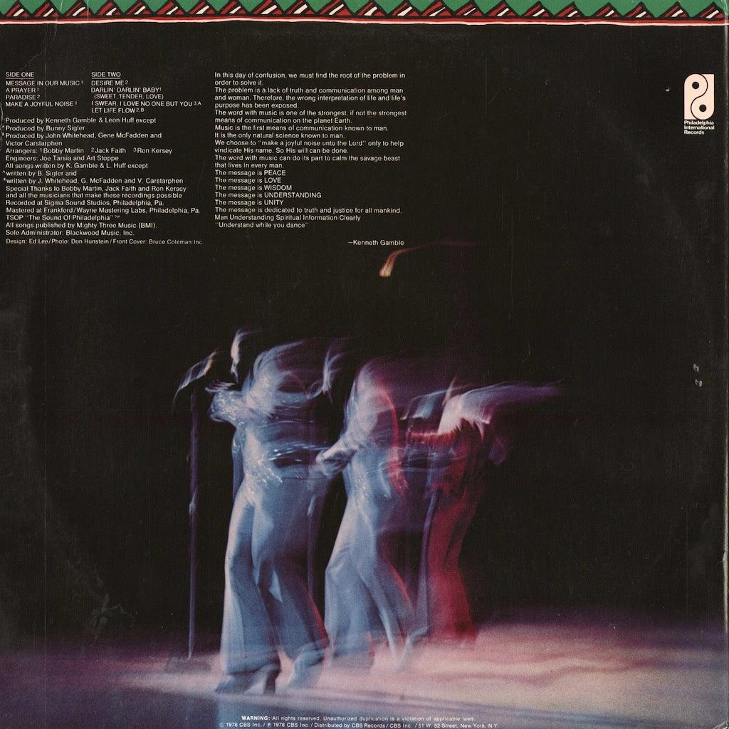 The O'Jays - Message In The Music (PZ 34245) 1976 US Philadelphia International｜中古LP