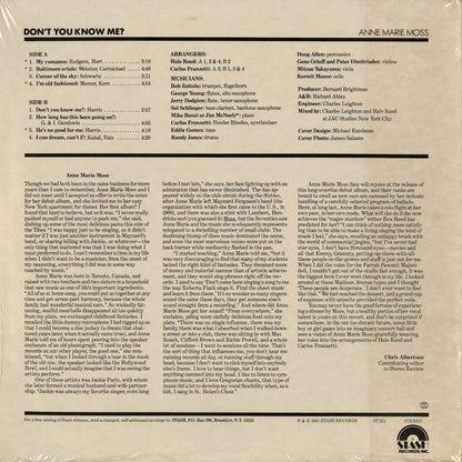 Anne Marie Moss – Don't You Know Me? (ST-211) LP 1981 US Stash | 中古LP
