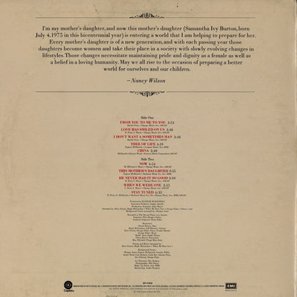 Nancy Wilson / ナンシー・ウィルソン / This Mother's Daughter (ST-11518)