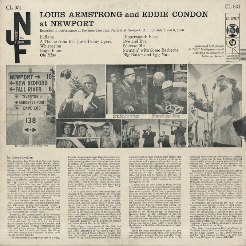 Louis Armstrong - Eddie Condon / ルイ・アームストロング　エディ・コンドン / At Newport (CL 931)
