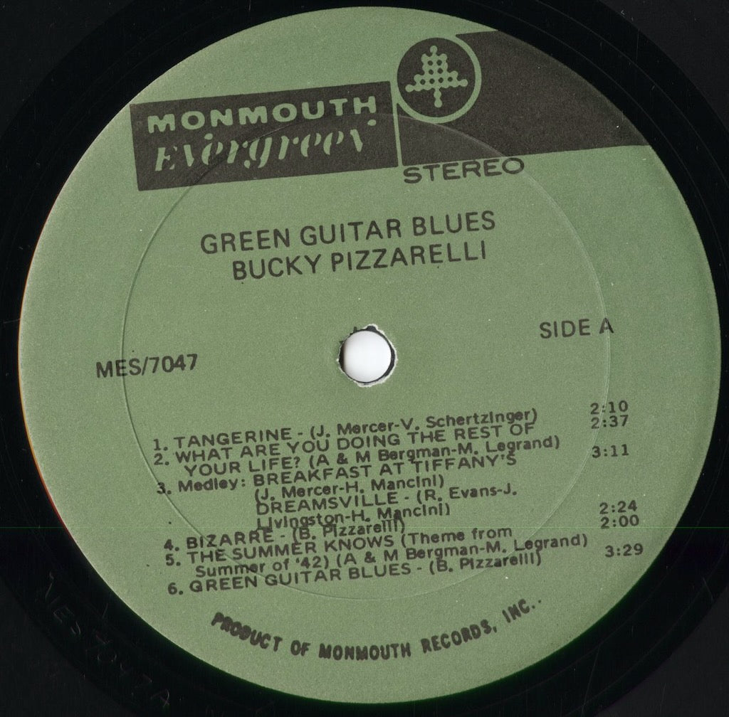 Bucky Pizzarelli - Green Gutar Blues (MES/7047) 1972 US Monmouth Evergreen｜中古LP