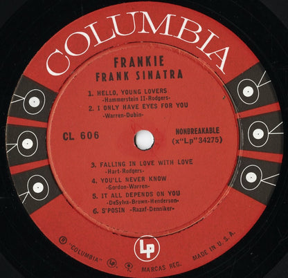 Frank Sinatra - Frankie (CL 606) 1958 US Columbia｜中古LP