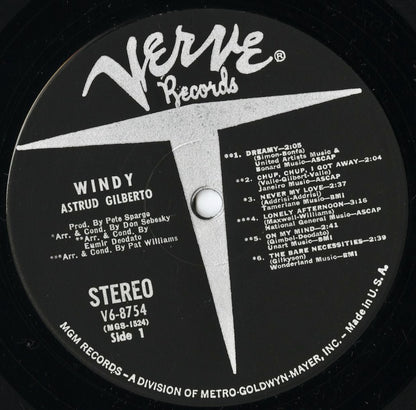 Astrud Gilberto / アストラッド・ジルベルト / Windy (V6-8754)