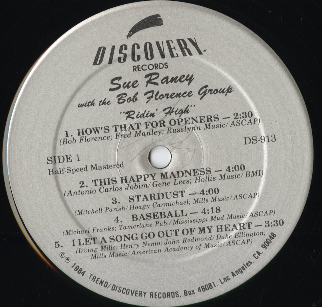 【レア】DR. MUSIC レコード Sue Raney / Ridin' High DS-913 | 中古レコード通販 VOXMUSIC