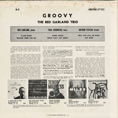 Red Garland - Groovy (SMJ-6504(M)) 1976 JPN Prestige / Victor｜中古LP