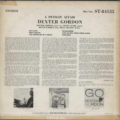 Dexter Gordon / デクスター・ゴードン / A Swingin' Affair (BST-84133)