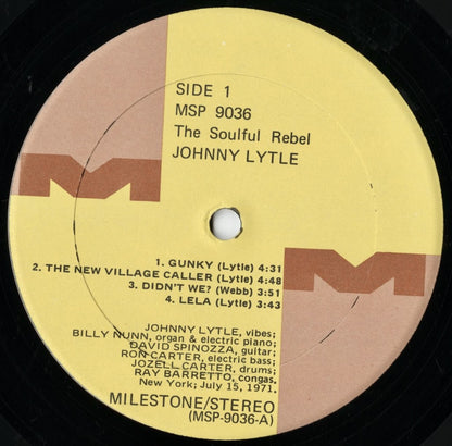 Johnny Lytle / ジョニー・ライトル / The Soulful Rebel (MSP 9036)