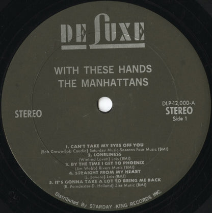 The Manhattans - With These Hands (DLP 12000) 1970 US DeLuxe｜中古LP