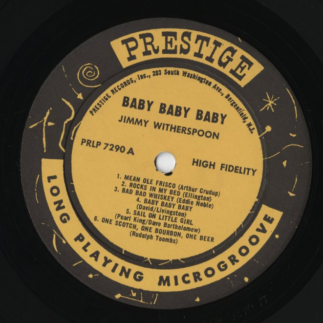 Jimmy Witherspoon / ジミー・ウィザースプーン / Baby, Baby, Baby (PRLP 7290)