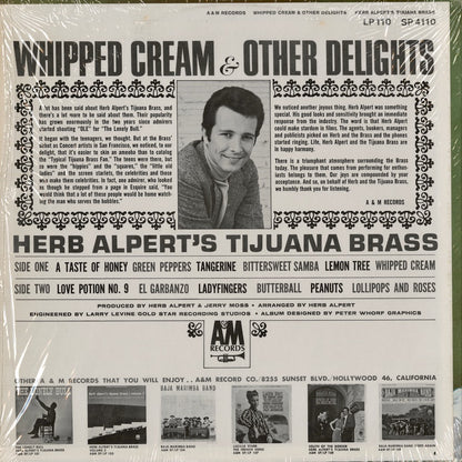 Herb Alpert & The Tijuana Brass / ハーブ・アルパート / Whipped Cream & Other Delights (LP 110) MONO