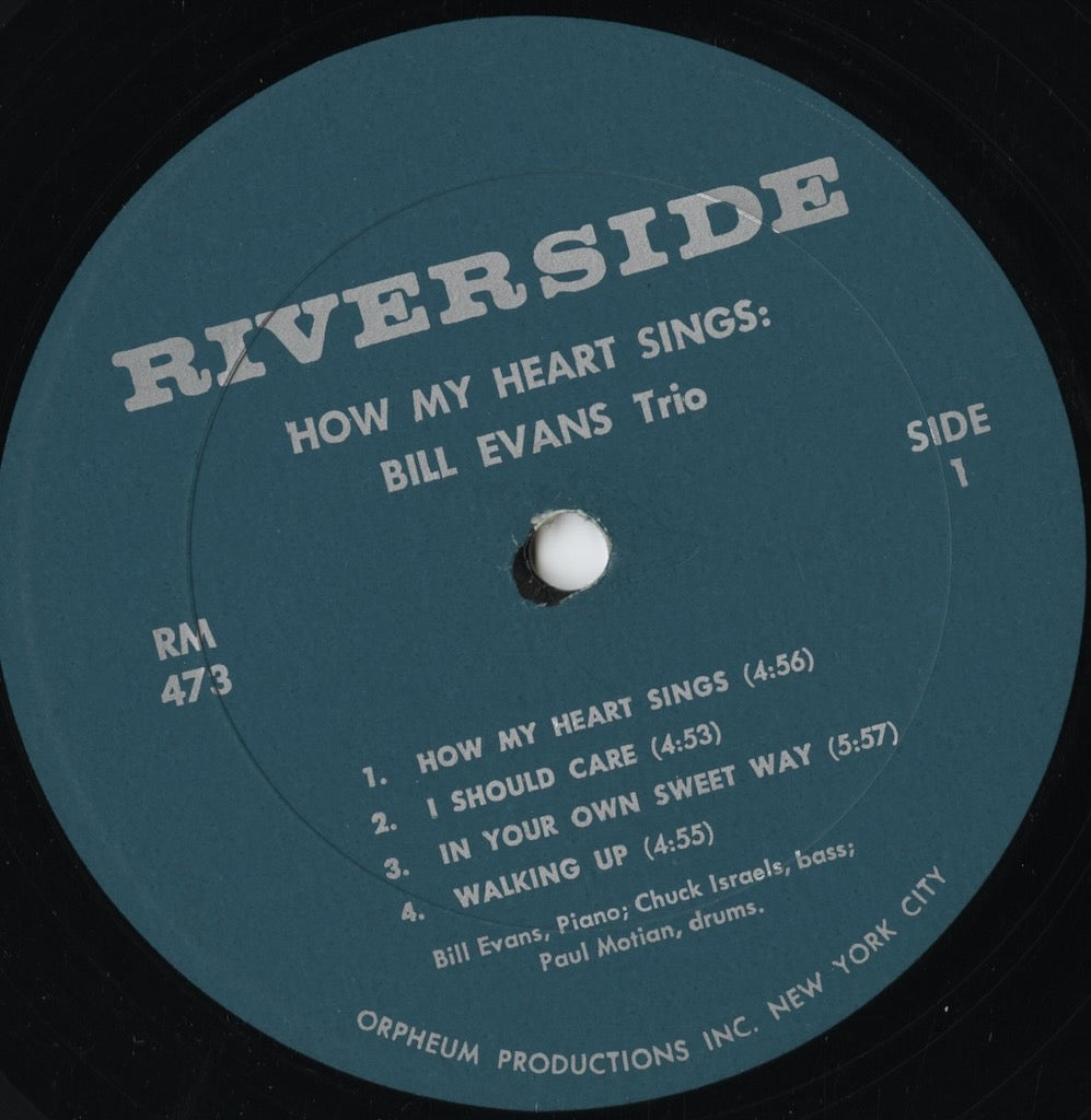 Bill Evans / ビル・エヴァンス / How My Heart Sings! (RM 473)  ORPHEUM PRODUCTIONS  MONO