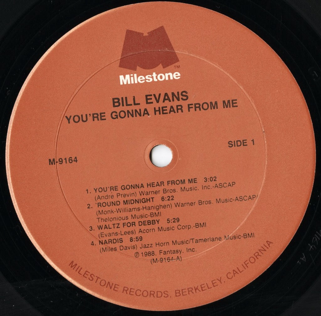 Bill Evans / ビル・エヴァンス / You're Gonna Hear From Me (M-9164)